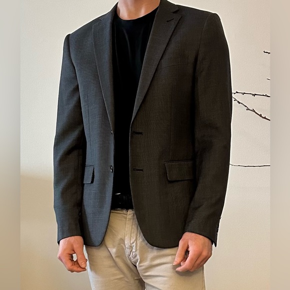 Haight&Ashbury Dark Grey blazer great for wedding or office attire. - Picture 1 of 2